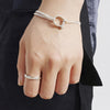 925 sterling silver big brand silver design chain buckle bracelet