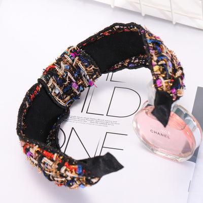 Color fabric geometric versatile personality casual headband