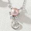 Wholesale Women Freshwater Cat Pendant 925 Sterling Silver Necklace And Earing Pearl Jewelry Sets