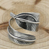 Old Thai Silver Takahashi Feather Ring Fashion Ring