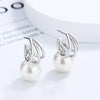 Women's S925 Sterling Silver Multi-layer Line Pearl Stud Earrings