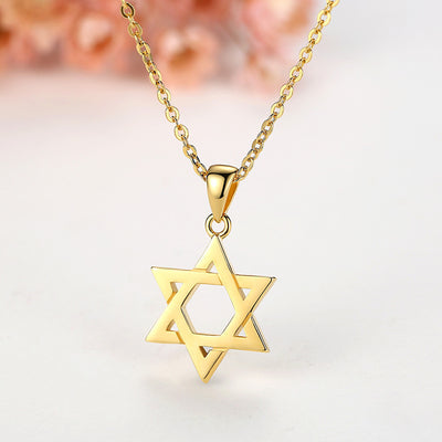 S925 Silver Hexagram Necklace Pendant