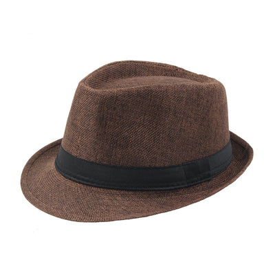 Fashion Personality Linen Top Hat Men