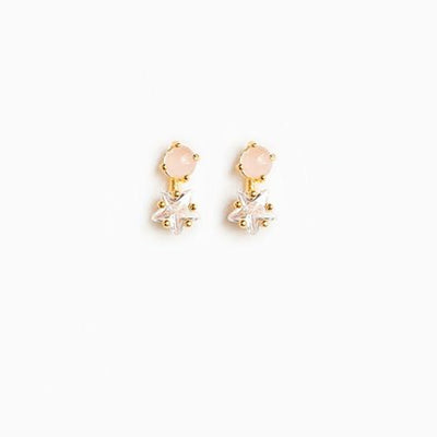 Zircon Chain Stud 925 Silver Pin Earrings Set