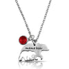 Stainless Steel Jewelry Necklace Mother Bear