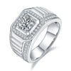 Moissanite One Carat 925 Silver Ring