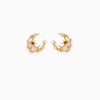 Zircon Chain Stud 925 Silver Pin Earrings Set