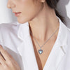 Heart Urn Necklace 925 Silver Moonstone Ashes Necklace Cremation Jewelry