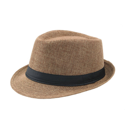 Fashion Personality Linen Top Hat Men